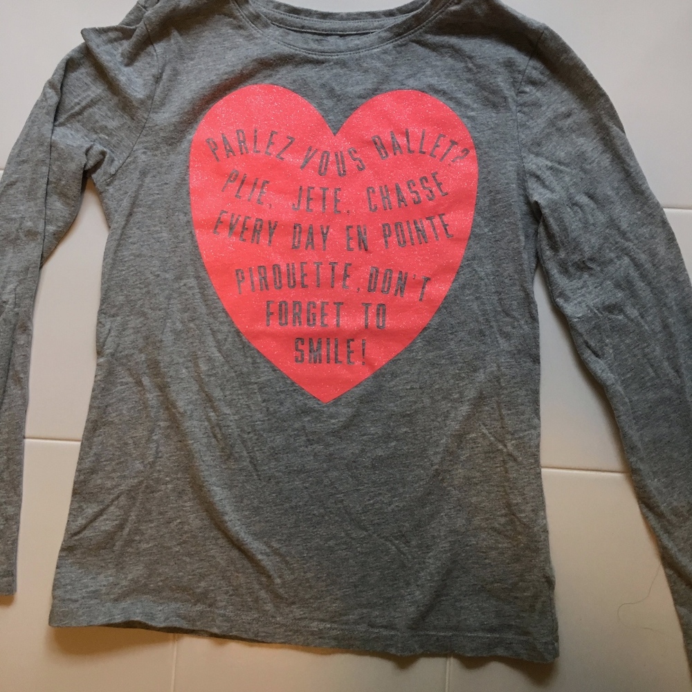 Girls GAP Ballet Long Sleeve T - Size L (10)